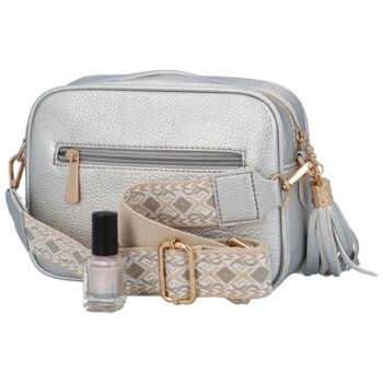 Dámska crossbody kabelka strieborná - Coveri Evelove