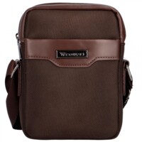 Pánska crossbody taška tmavo hnedá - Coveri Leonardo