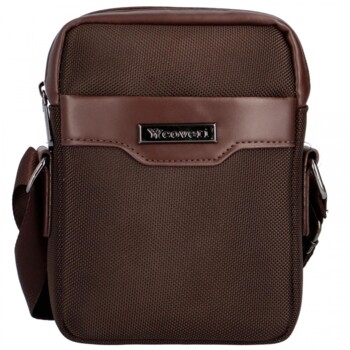 Pánska crossbody taška tmavo hnedá - Coveri Leonardo