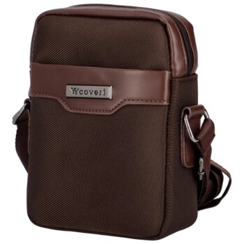Pánska crossbody taška tmavo hnedá - Coveri Leonardo