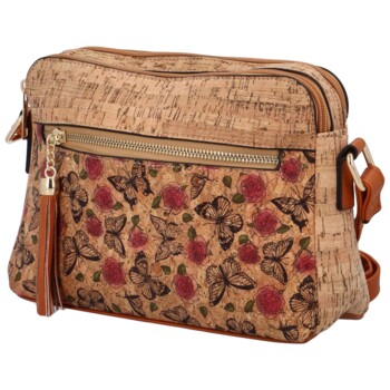Dámska crossbody kabelka béžová - Firenze Lolika