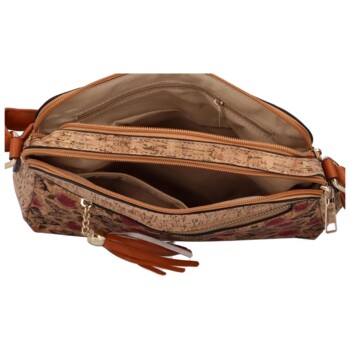 Dámska crossbody kabelka béžová - Firenze Lolika