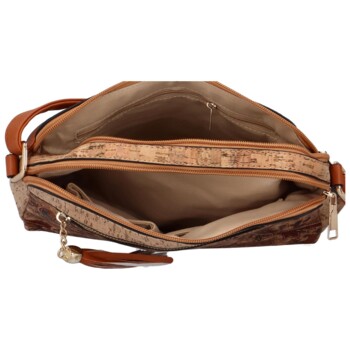Dámska crossbody kabelka svetlo hnedá - Firenze Lolika