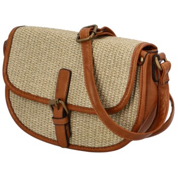Dámska crossbody kabelka svetlá taupe - Firenze Drumy