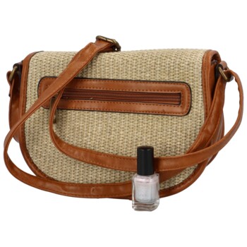 Dámska crossbody kabelka svetlá taupe - Firenze Drumy
