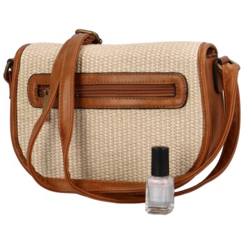 Dámska crossbody kabelka pieskovo béžová - Firenze Drumy