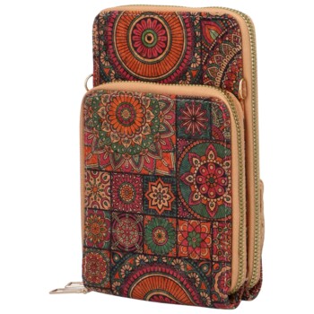 Dámske crossbody púzdro tmavo ružové - Firenze Veromi
