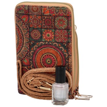 Dámske crossbody púzdro tmavo ružové - Firenze Veromi