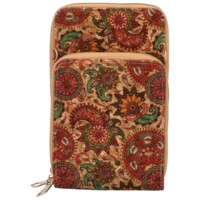 Dámske crossbody púzdro červeno zelené - Firenze Veromi