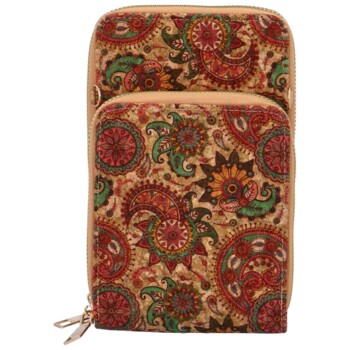 Dámske crossbody púzdro červeno zelené - Firenze Veromi