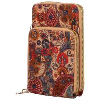 Dámske crossbody púzdro modro červené - Firenze Veromi