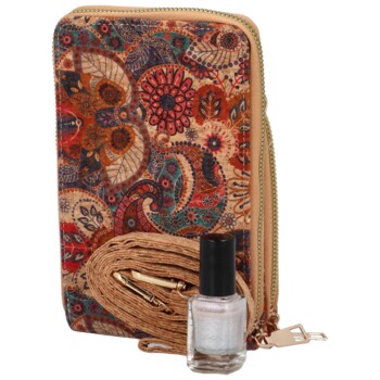 Dámske crossbody púzdro modro červené - Firenze Veromi