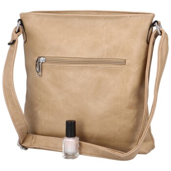 Dámska crossbody kabelka pieskovobéžová - Romina Raelyn