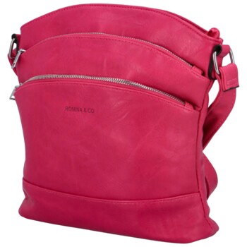 Dámska crossbody kabelka fuchsiová - Romina Elkano