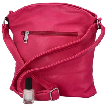 Dámska crossbody kabelka fuchsiová - Romina Elkano