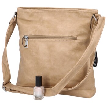 Dámska crossbody kabelka pieskovo béžová - Romina Alexaro