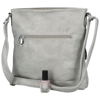 Dámska crossbody kabelka svetlo šedá - Romina Alexaro