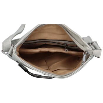 Dámska crossbody kabelka svetlo šedá - Romina Alexaro