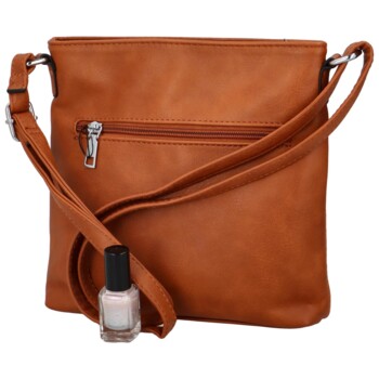 Dámska crossbody kabelka svetlo hnedá - Romina Dekora