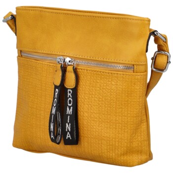 Dámska crossbody kabelka žltá - Romina Dekora