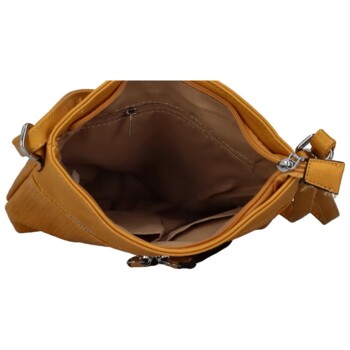 Dámska crossbody kabelka žltá - Romina Dekora