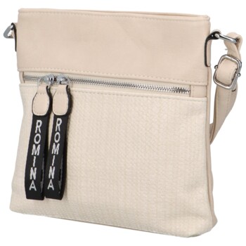Dámska crossbody kabelka svetlo béžová - Romina Dekora