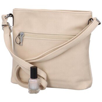 Dámska crossbody kabelka svetlo béžová - Romina Dekora