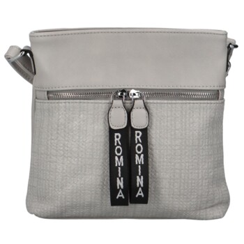 Dámska crossbody kabelka svetlo šedá - Romina Dekora