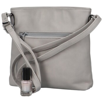Dámska crossbody kabelka svetlo šedá - Romina Dekora