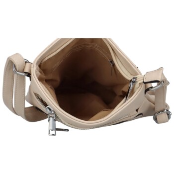 Dámska crossbody kabelka svetlo béžová - Romina Alebra