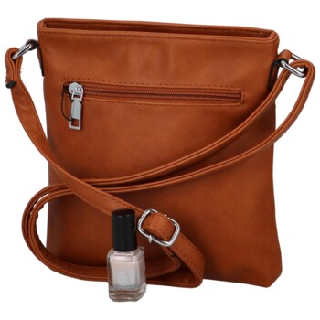 Dámska crossbody kabelka svetlo hnedá - Romina Alebra