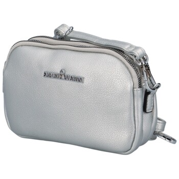 Dámska crossbody kabelka strieborná - Coveri Renomo