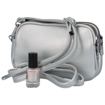 Dámska crossbody kabelka strieborná - Coveri Renomo
