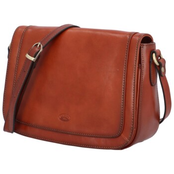 Dámska kožená crossbody kabelka koňaková - Katana Ladybona