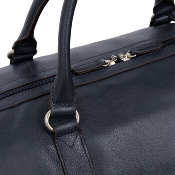 Luxusná kožená cestovná taška tmavo modrá - Hexagona Maestro