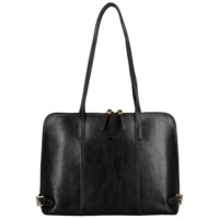 Dámska kožená kabelka čierna - Katana Rupert