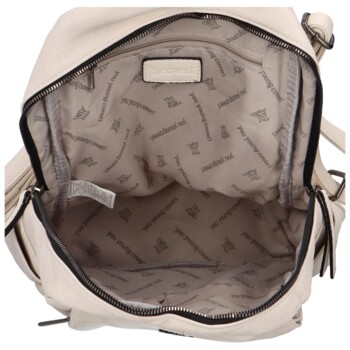 Jednoduchý dámsky kabelko/batoh Olívie, béžová