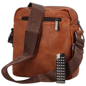 Pánska crossbody taška na doklady hnedá - Coveri Joachym