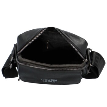Pánska crossbody taška na doklady čierna - Coveri Joachym