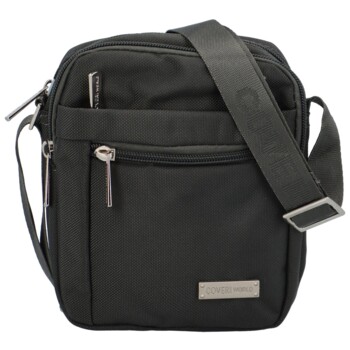 Pánska crossbody taška na doklady tmavosivá - Coveri Lukan