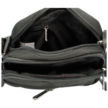 Pánska crossbody taška na doklady tmavosivá - Coveri Lukan