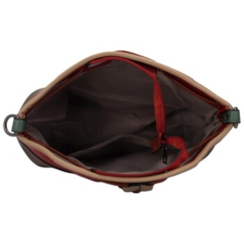 Dámska kabelka cez plece tmavo červená - MaxFly Leronia