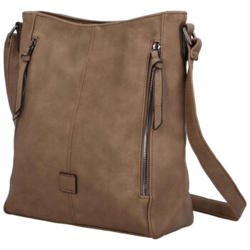 Dámska crossbody kabelka tmavobéžová - Paolo Bags Juliana
