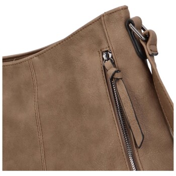 Dámska crossbody kabelka tmavobéžová - Paolo Bags Juliana