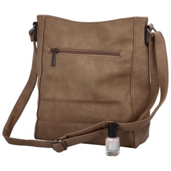 Dámska crossbody kabelka tmavobéžová - Paolo Bags Juliana