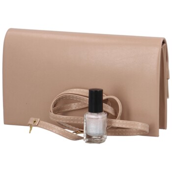 Dámska listová kabelka tmavobéžová - Delami Sally