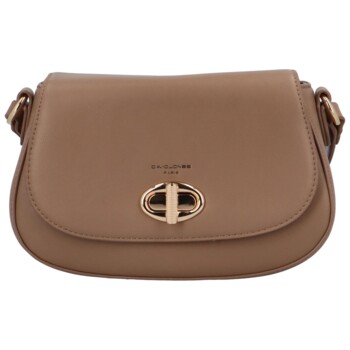 Dámska crossbody kabelka taupe - David Jones Ima