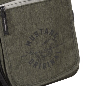 Pánska látková crossbody taška khaki - Mustang Afon