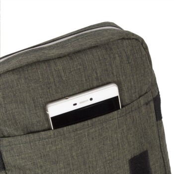 Pánska látková crossbody taška khaki - Mustang Afon