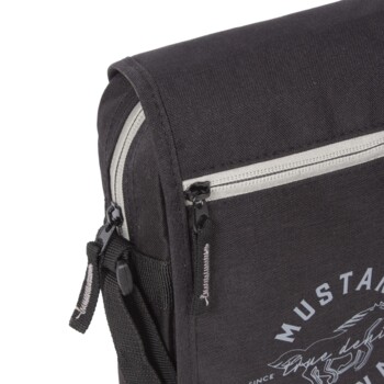 Pánska látková crossbody taška čierna - Mustang Afon